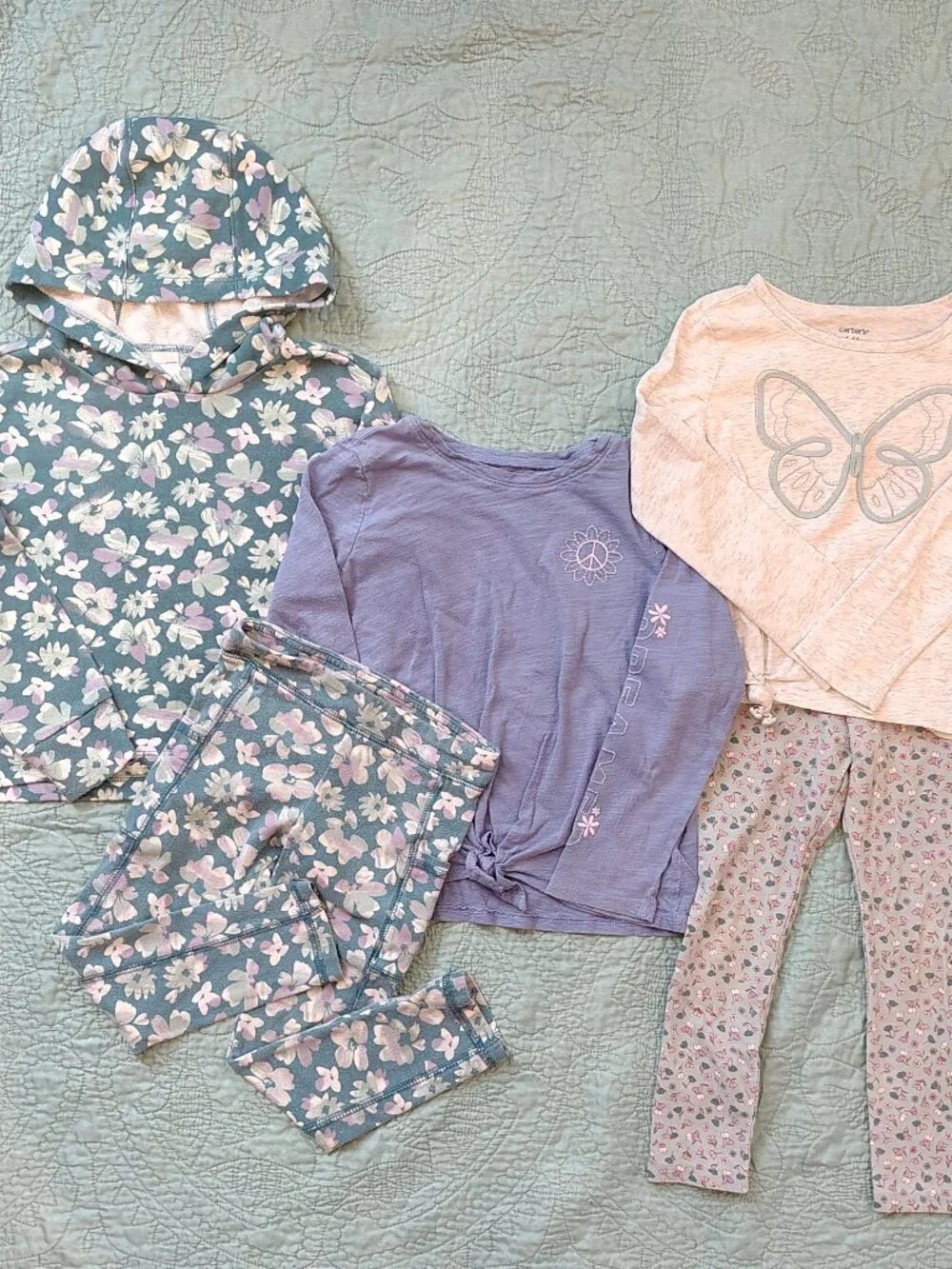 Carter Long Sleeve Sweater, Shirts, & Pants Bundle Size 6